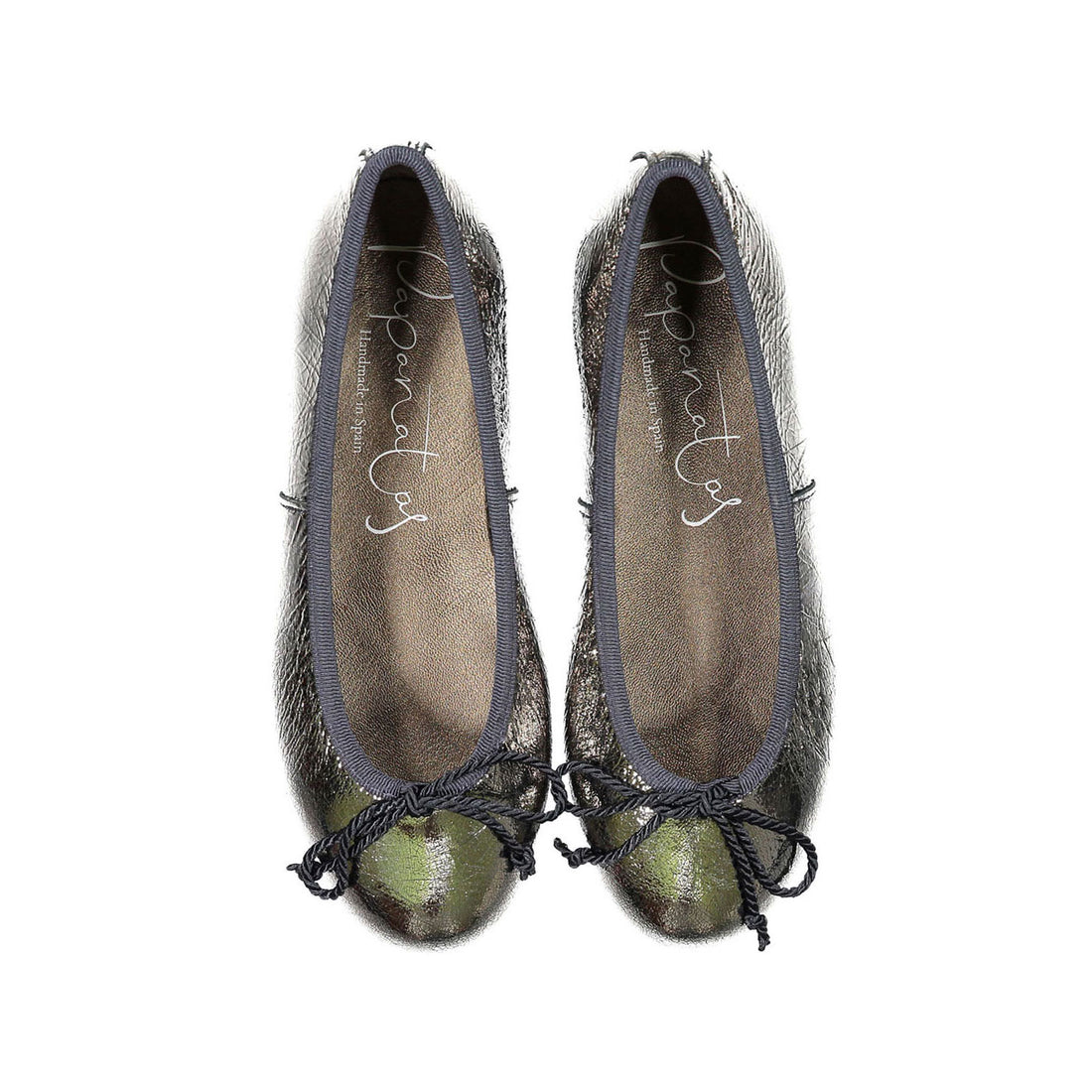 Papanatas Cracked Copper Ballet Flat