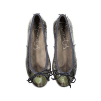 Papanatas Cracked Copper Ballet Flat