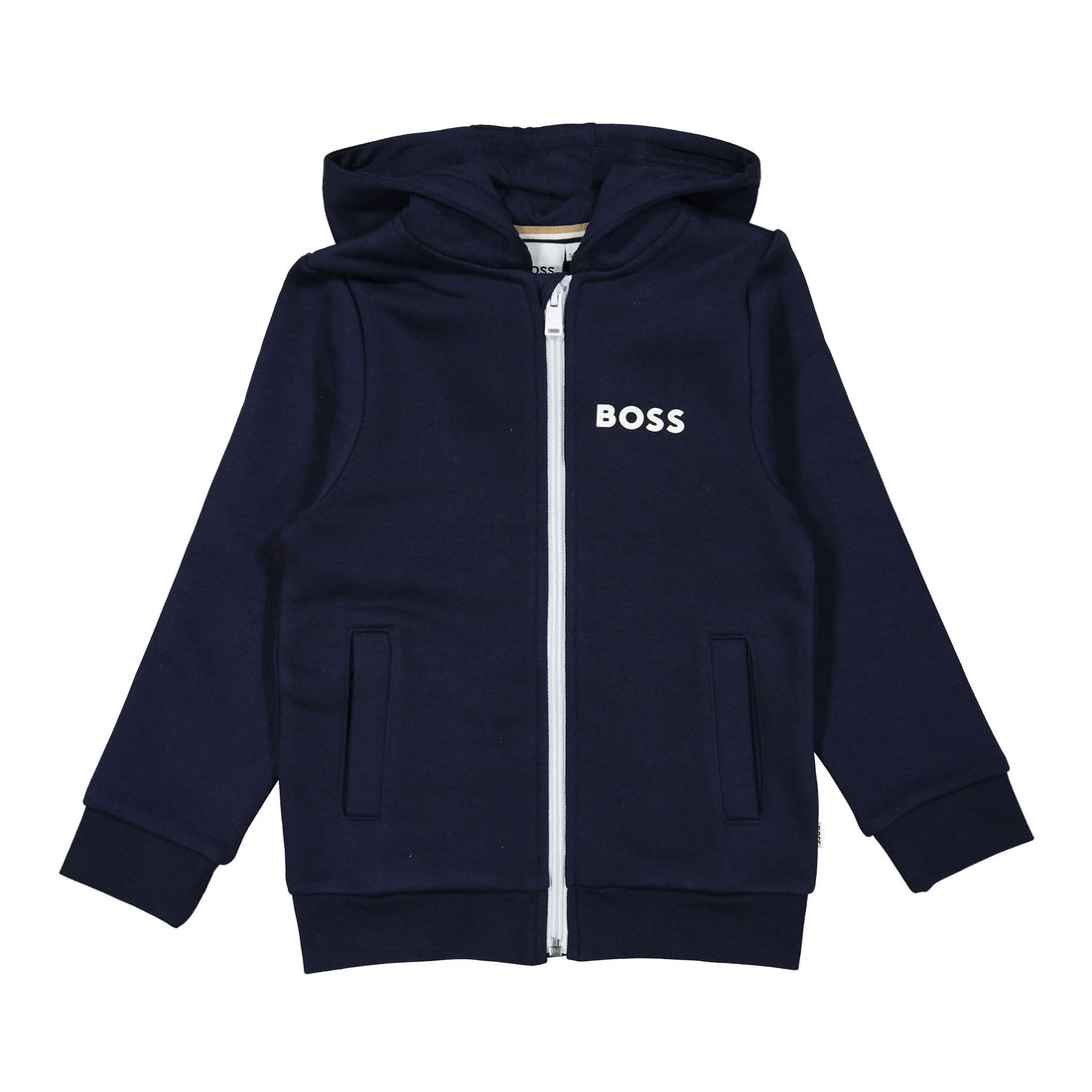 Hugo Boss Navy Mini Me Zip Up Hoodie