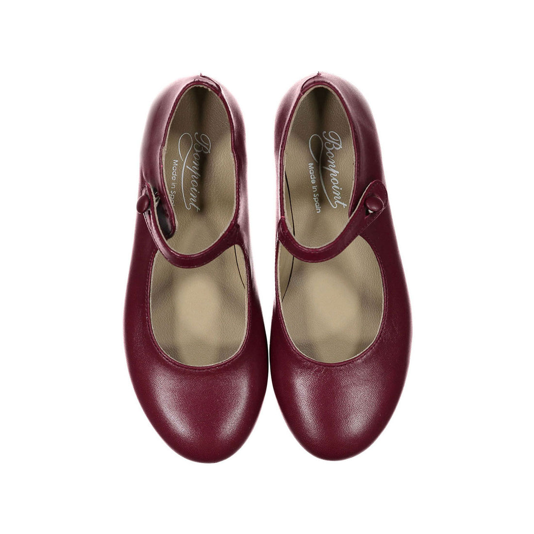 Bonpoint Brick Leather Mary Janes