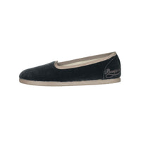 Bonpoint Grey Velvet Tennis Shoes