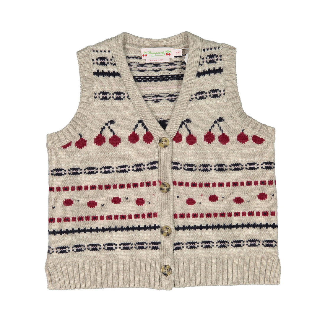 Bonpoint Light Grey Thevy Vest