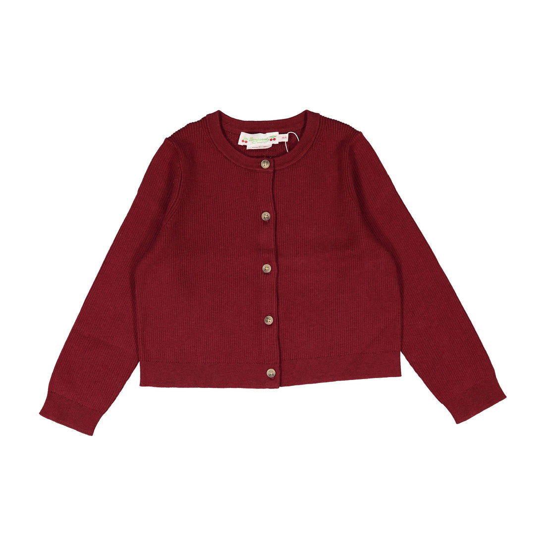 Bonpoint Bordeaux Diva Cardigan
