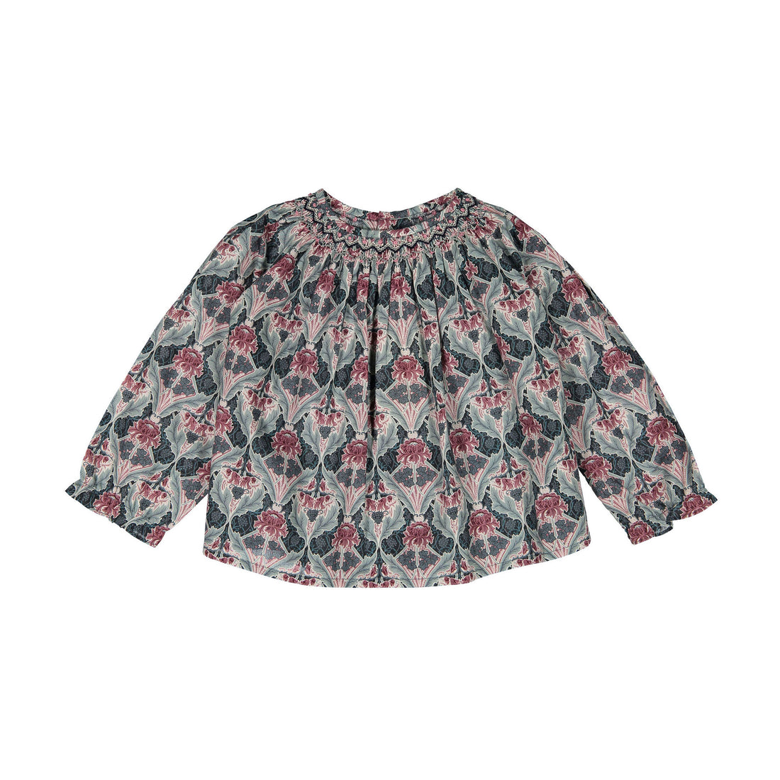 Bonpoint Fig Print Griotte Baby Blouse