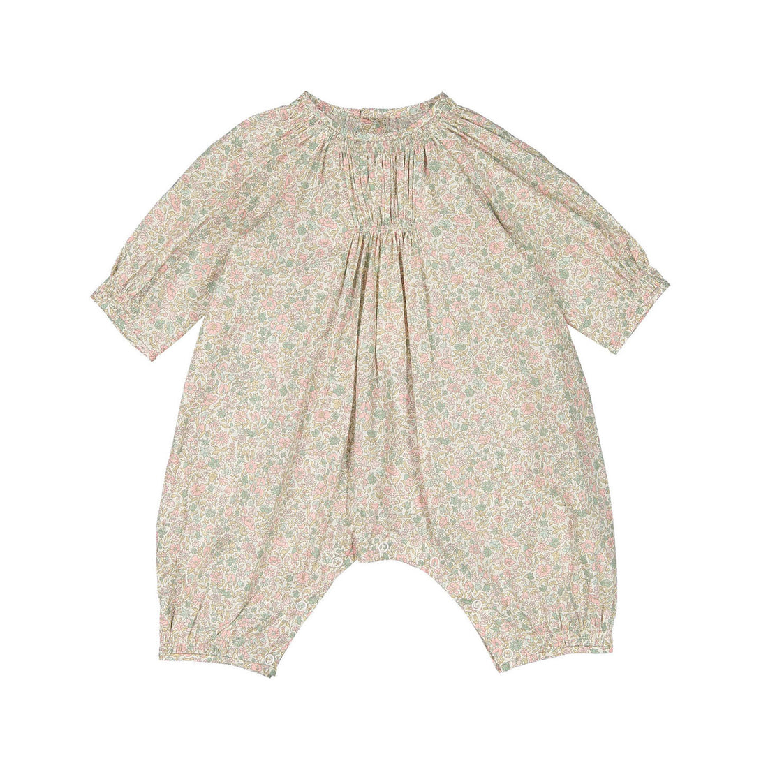 Bonpoint Rose Floral Luce Long Romper