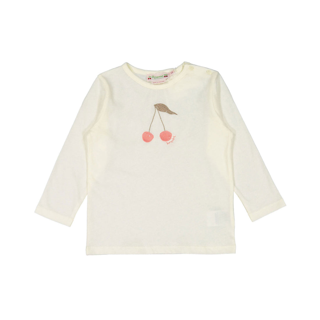 Bonpoint Ecru Cherry Tahina Baby Tee