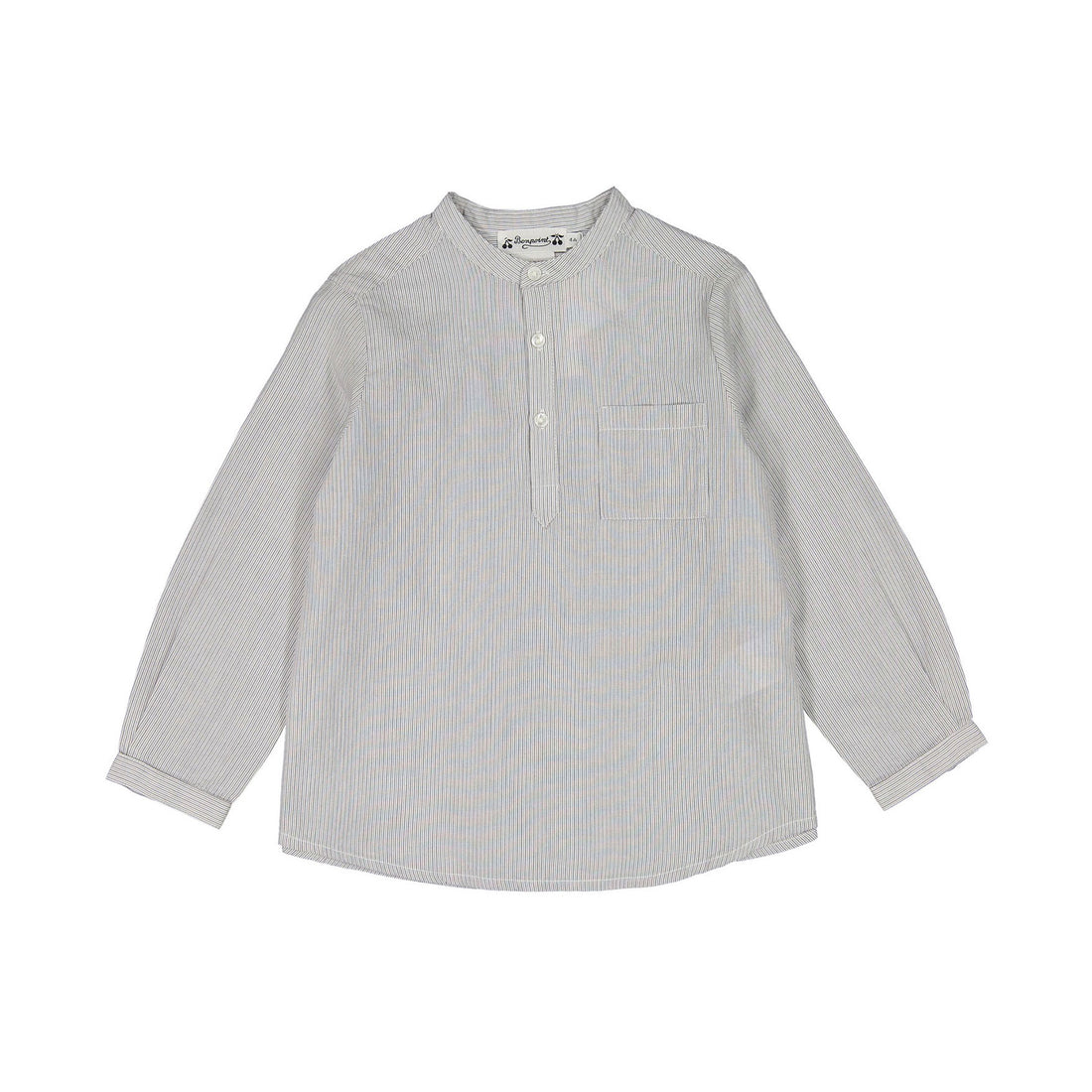 Bonpoint Sky Grey Stripe Calude Tunic