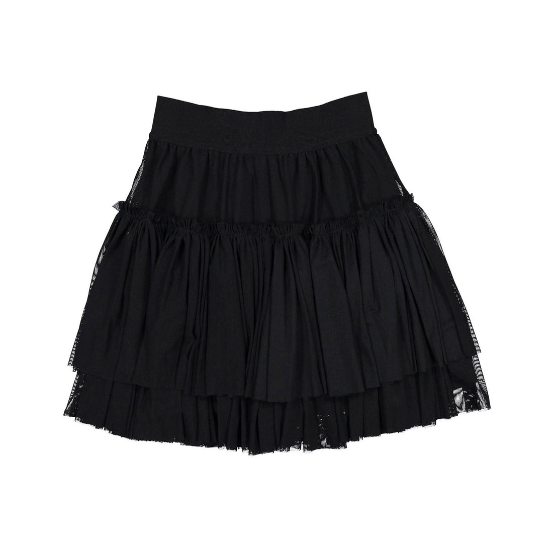 Unlabel Black Net Mesh Skirt