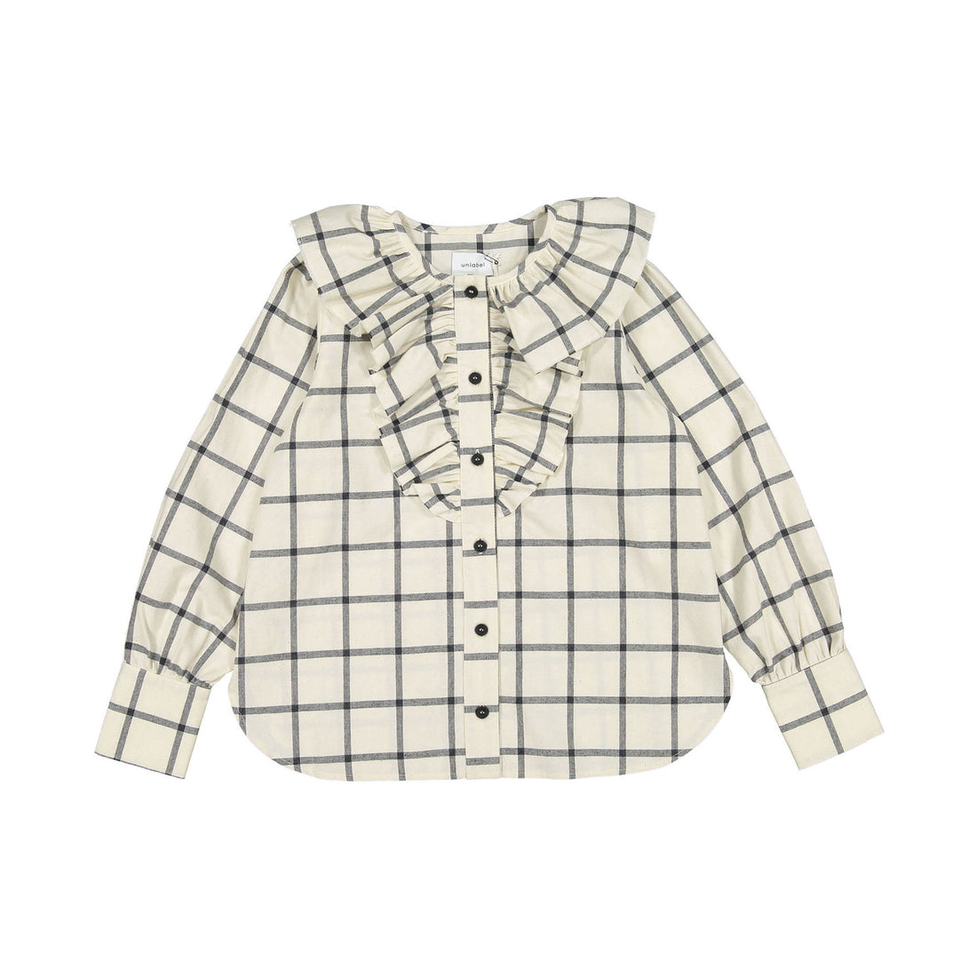 Unlabel Milk Square Ruffle Blouse