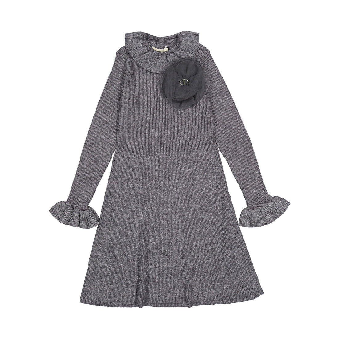 Twinset Grey Rib Dress