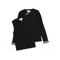 Twinset Black Rib Top Set