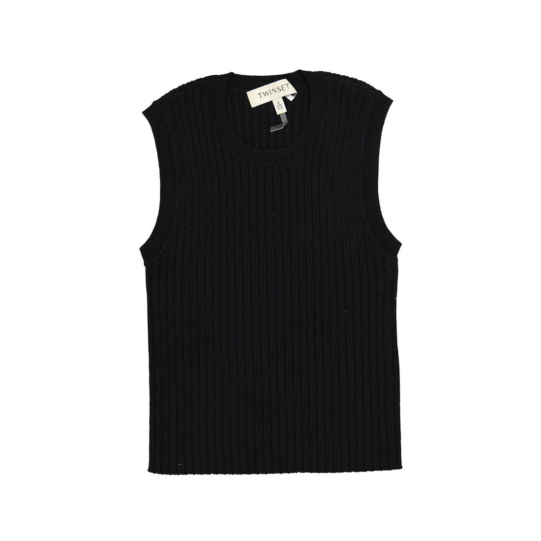 Twinset Black Rib Top Set