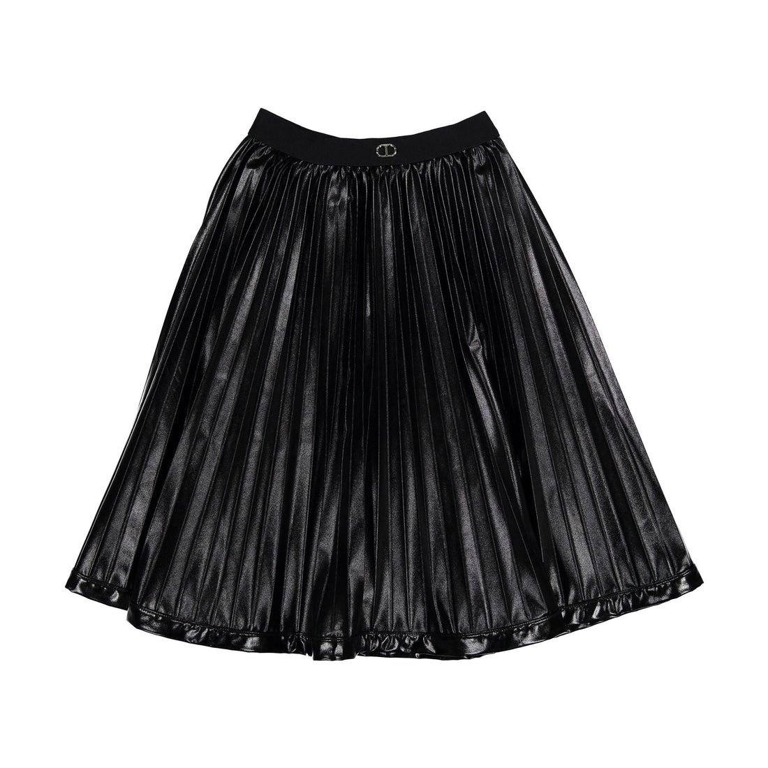 Twinset Black Long Pleather Skirt