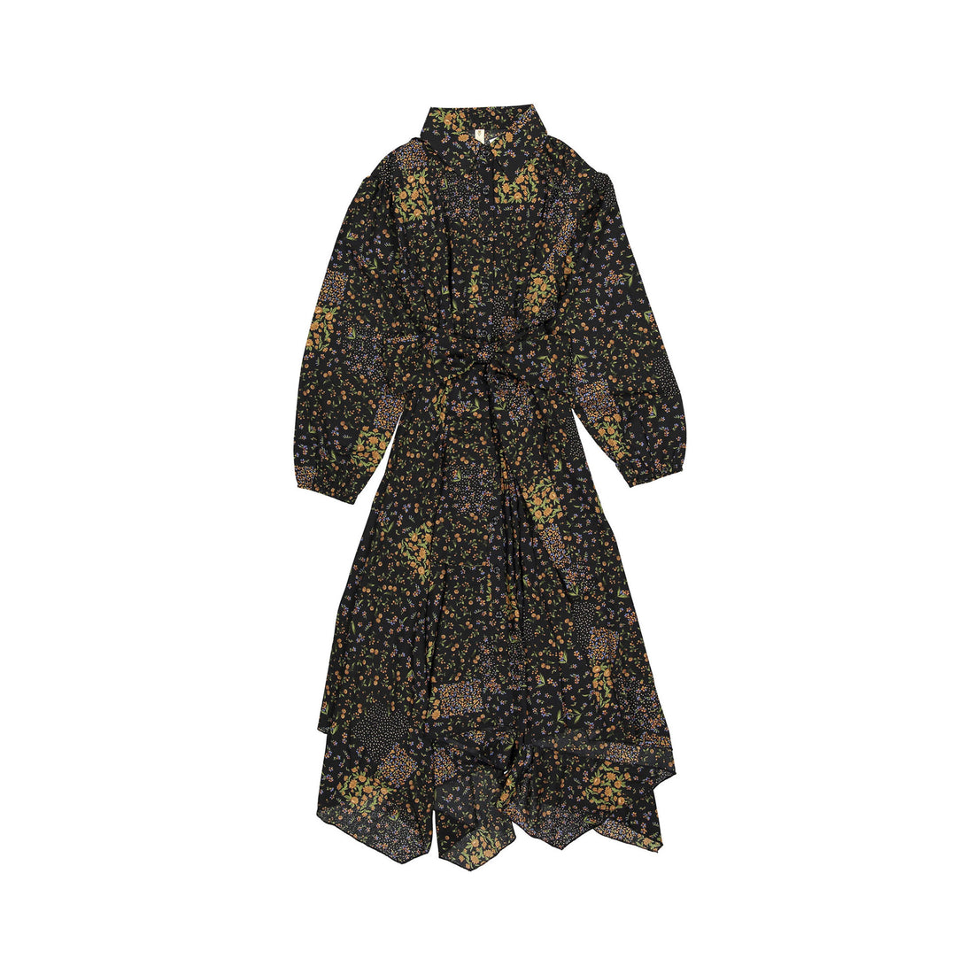 Ava and Lu Floral Printed Asymmetrical Dress