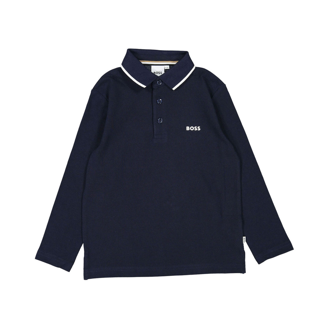 Hugo Boss Navy Long Sleeve Polo