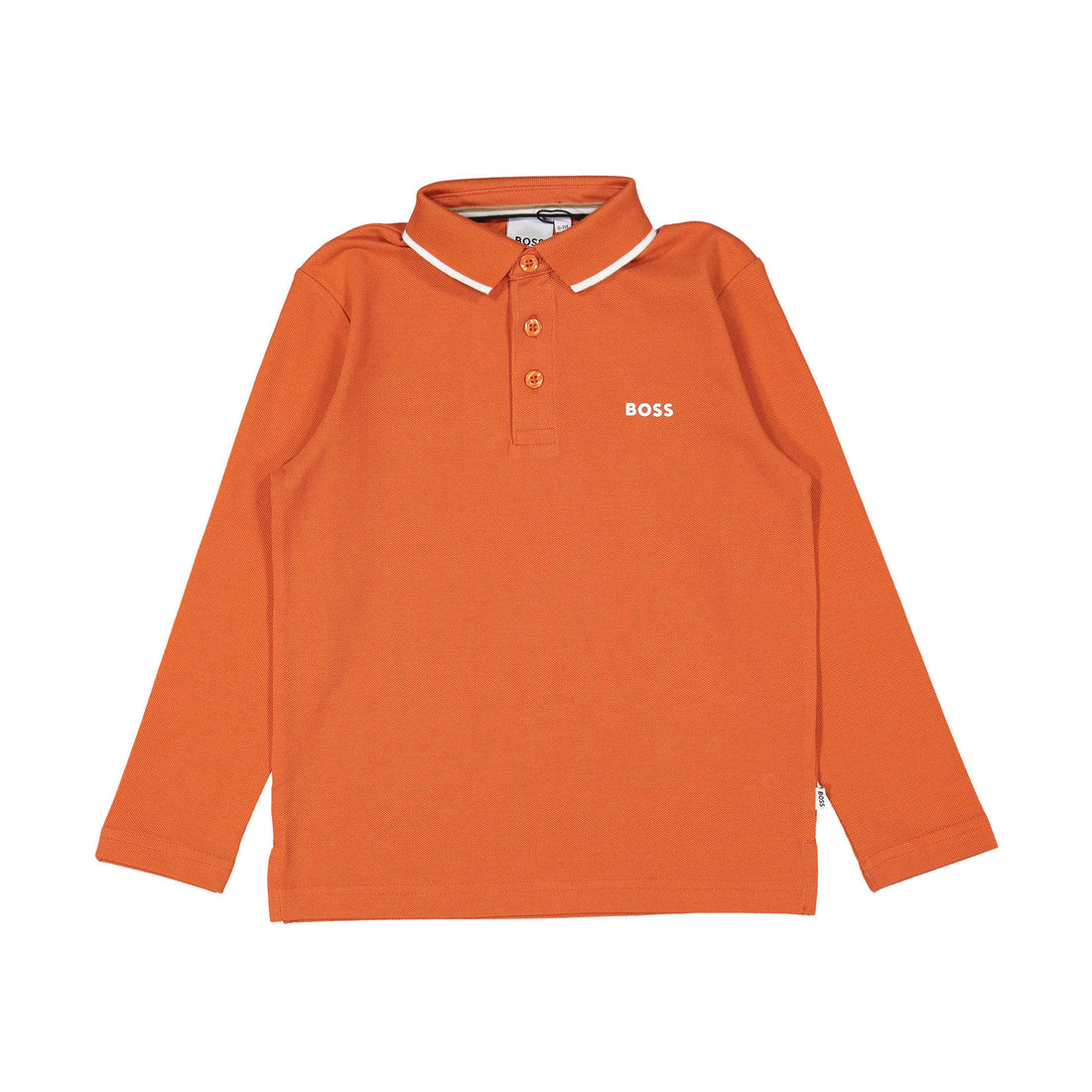 Hugo Boss Rust Long Sleeve Polo