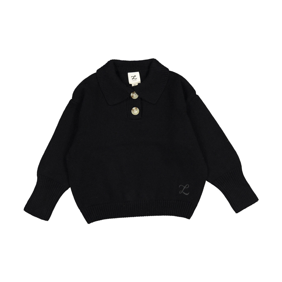 L by Ladida Black Boucle Polo