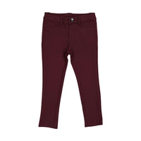 L by Ladida Burgundy Solid Pants