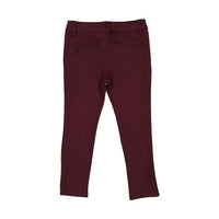 L by Ladida Burgundy Solid Pants