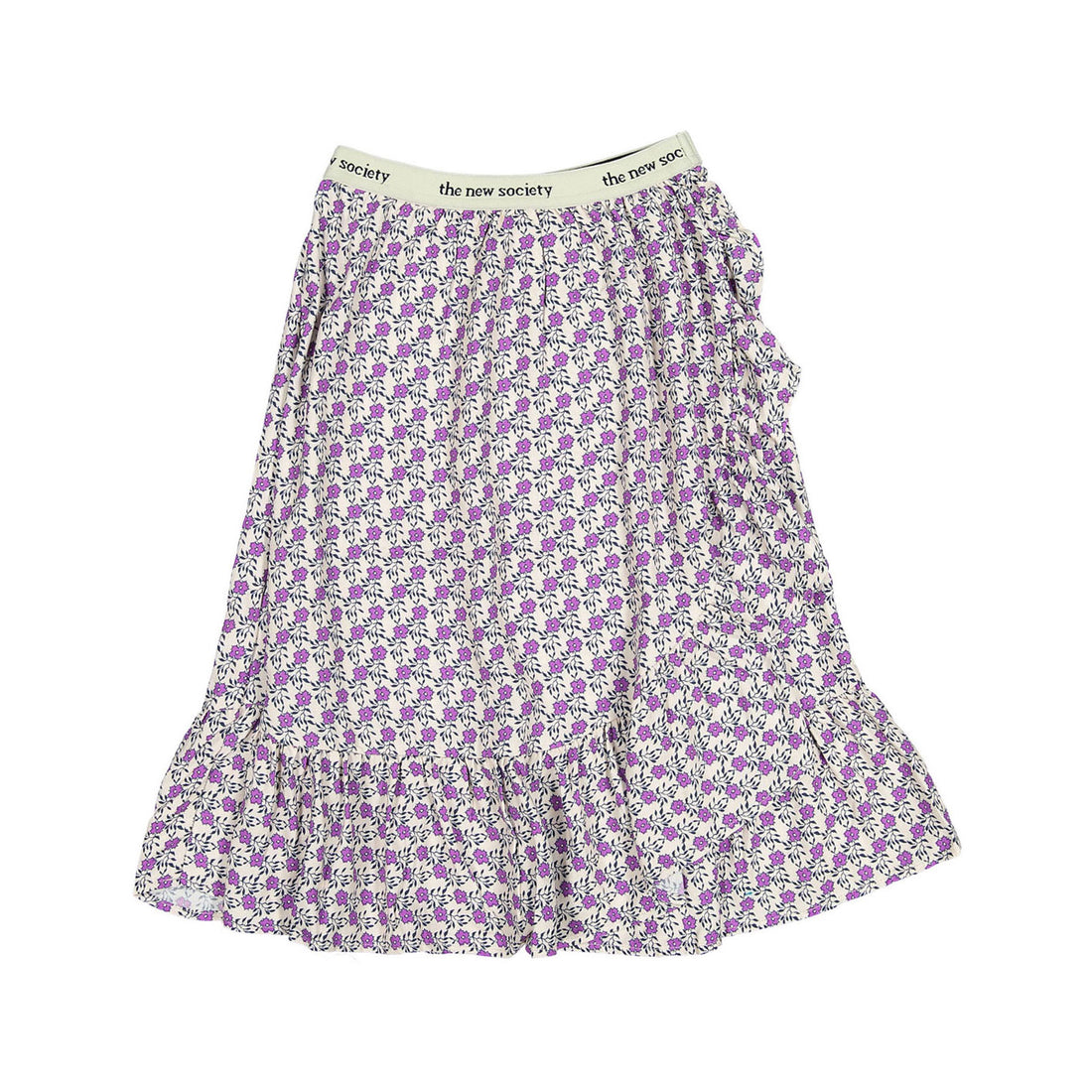 The New Society Flower Print Long Josephine Skirt