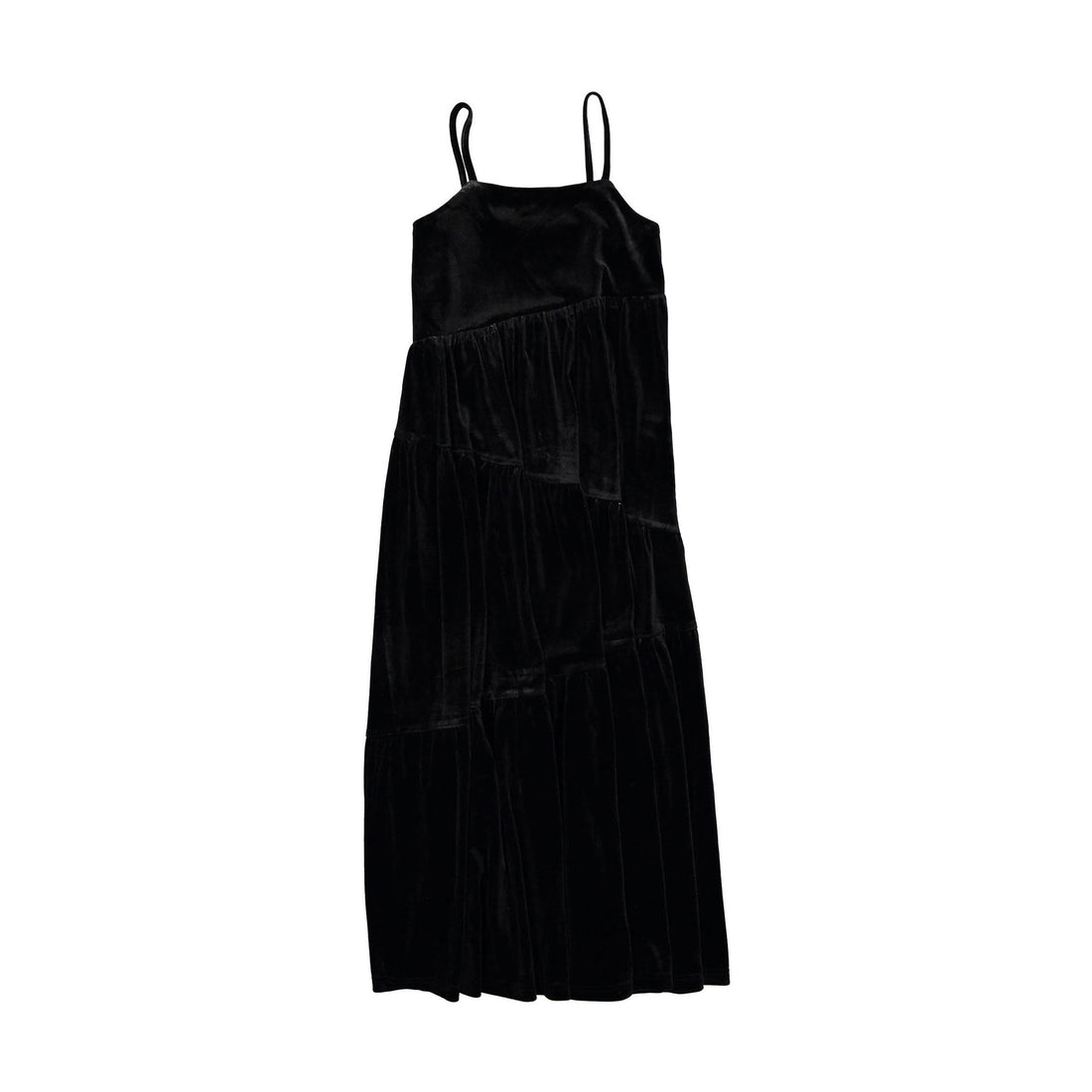 A4 Black Velvet Slip Dress – Ladida