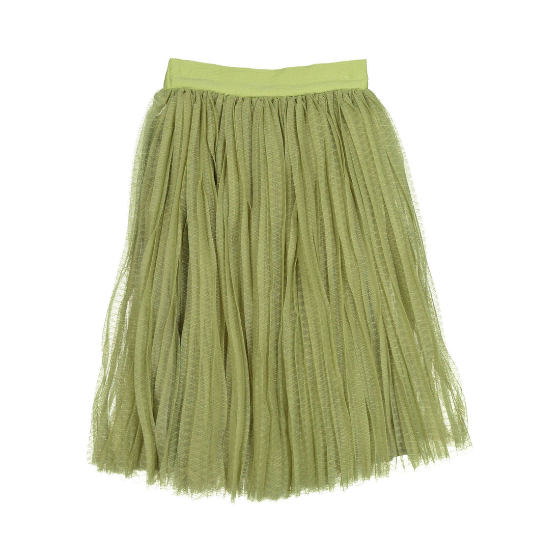 Tia Cibani Sage Pleated Criss Cross Wrap Skirt