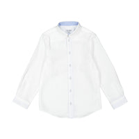 Boys and Arrows White/Light Blue Contrast Long Sleeve Shirt