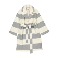 Unlabel Milk/Grey Stripes Coat