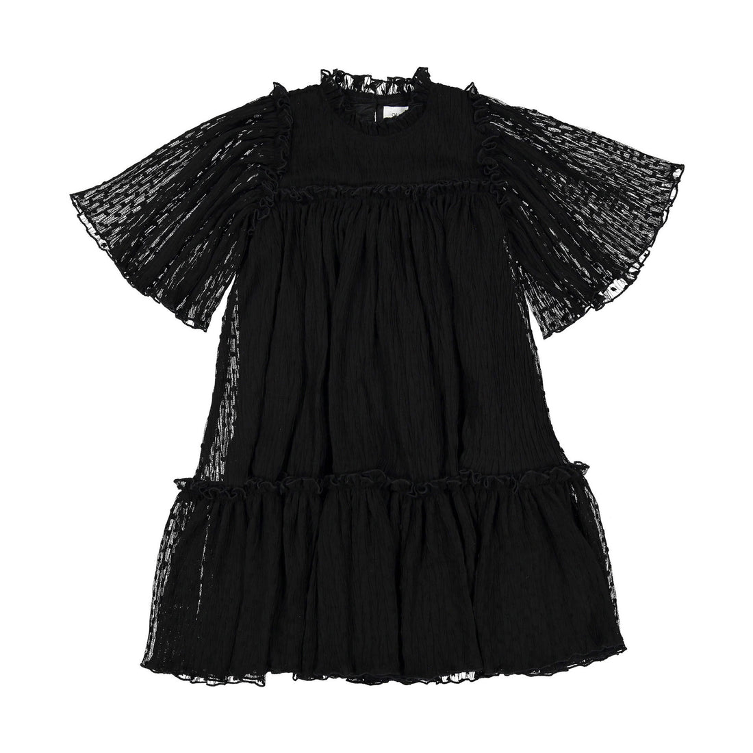 Olivia Rohde Black Dotted Tulle Dress