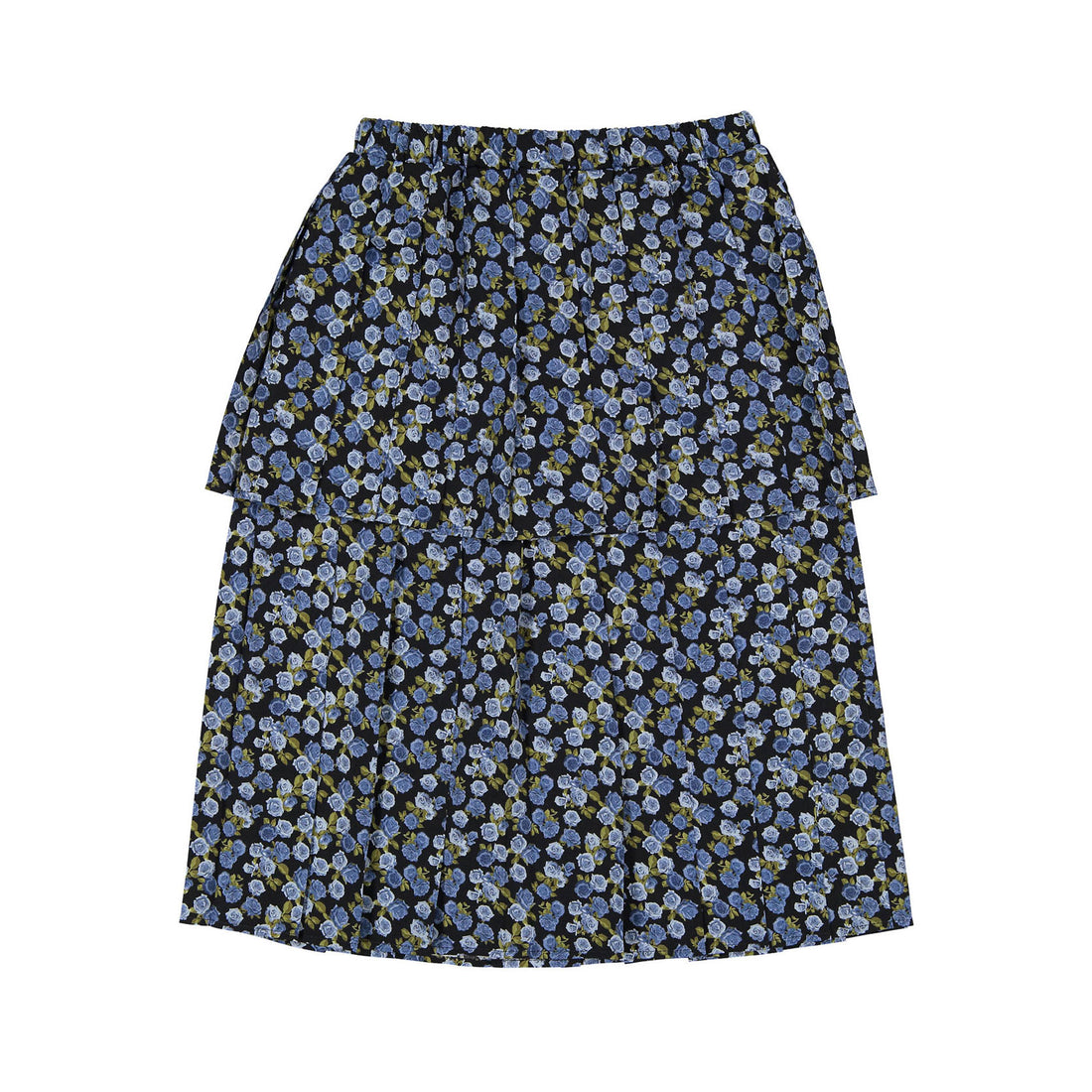 Christina Rohde Sky Blue Floral Skirt