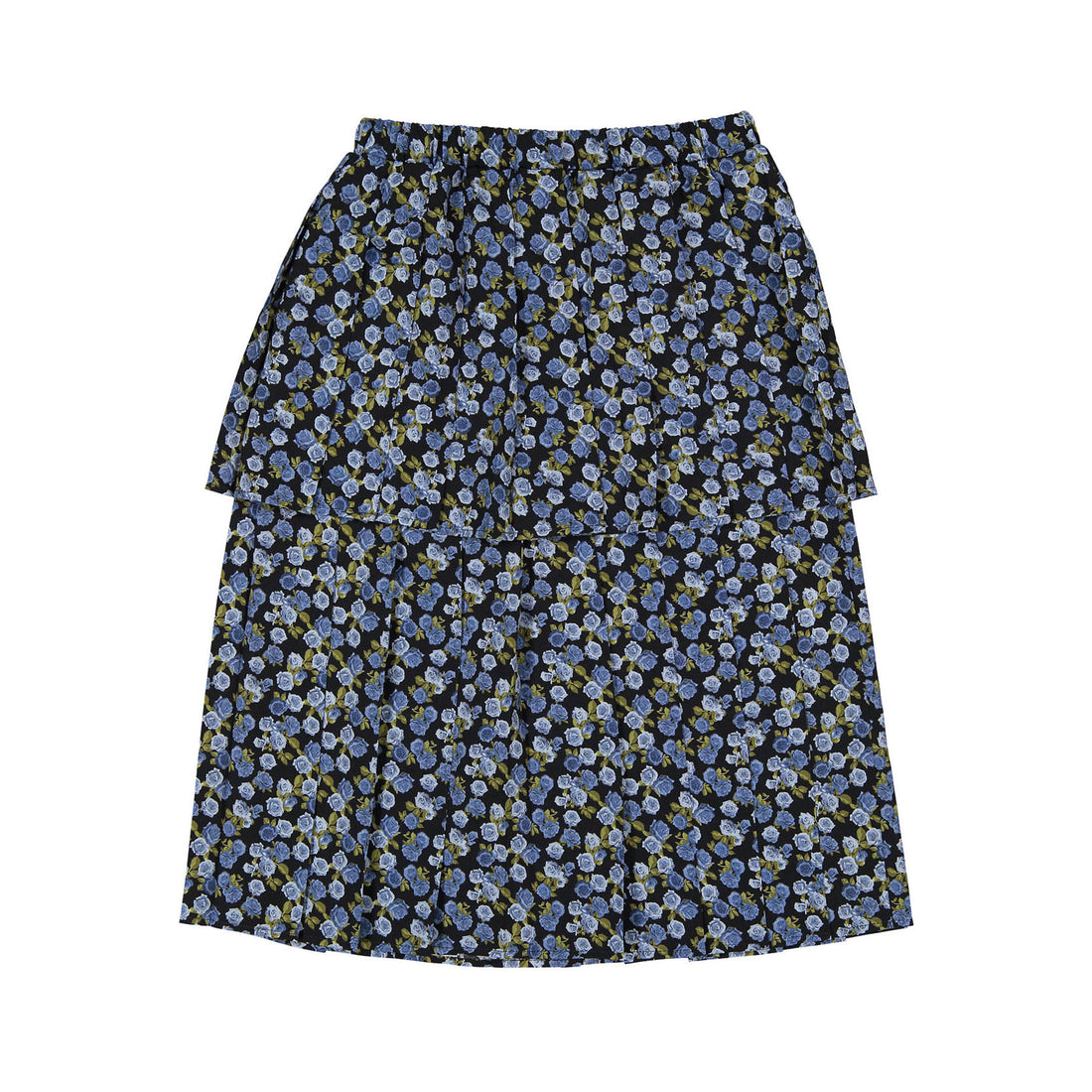 Christina Rohde Sky Blue Floral Skirt