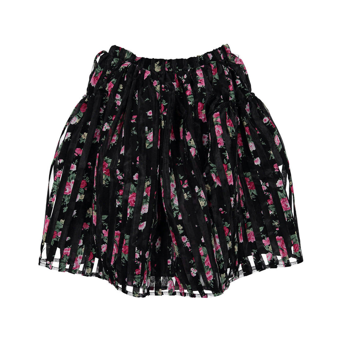 Christina Rohde Flower Striped Pocket Skirt
