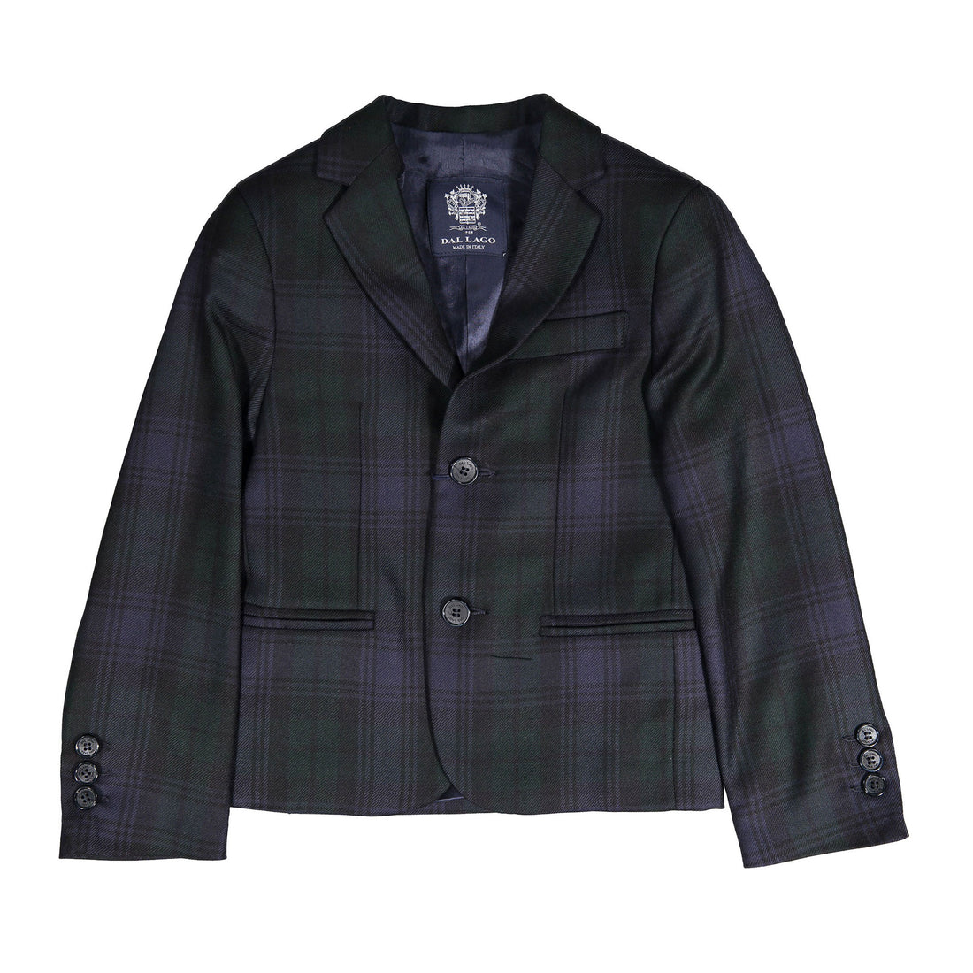Dal Lago Navy Plaid Blazer