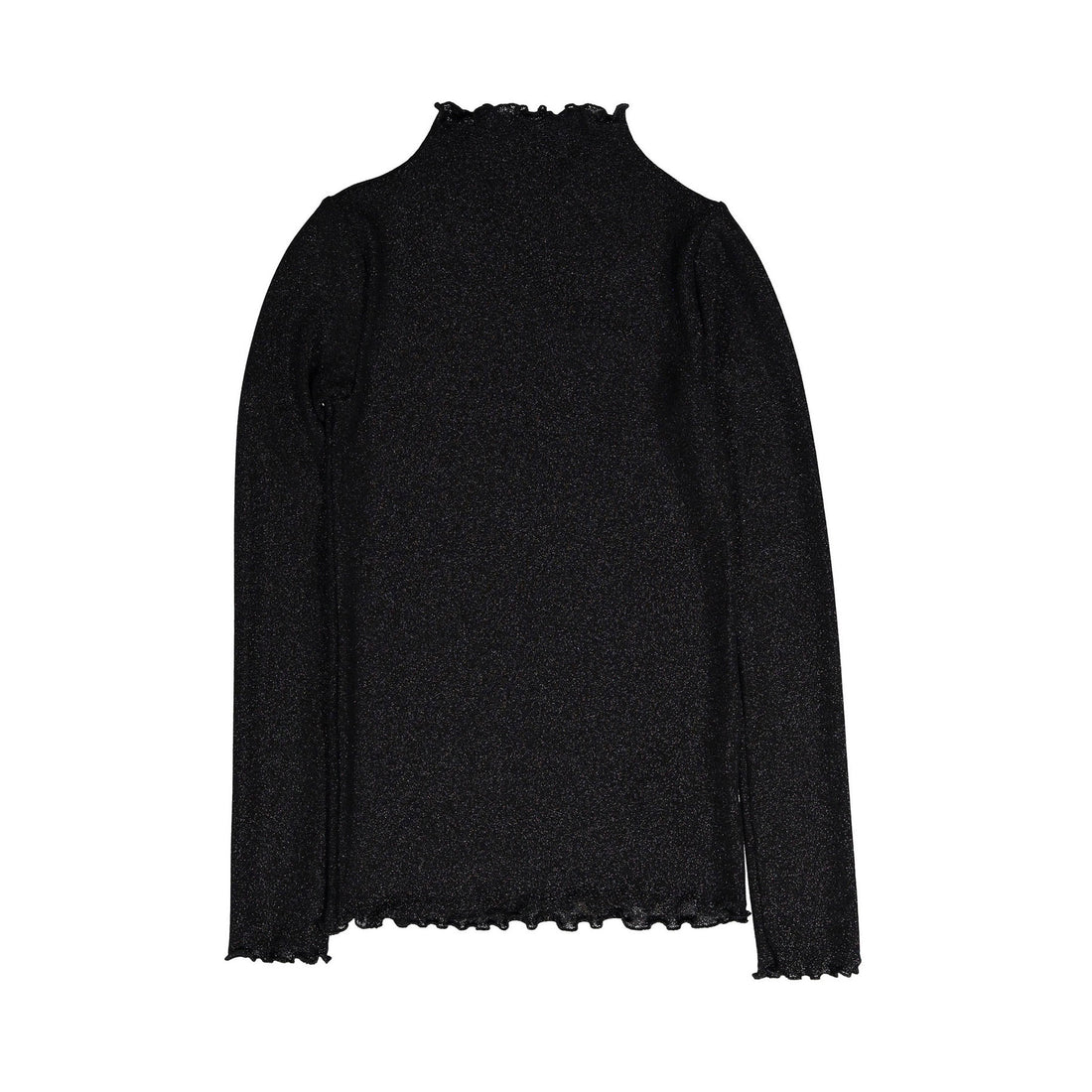 Venera Arapu Black Lurex Turtleneck