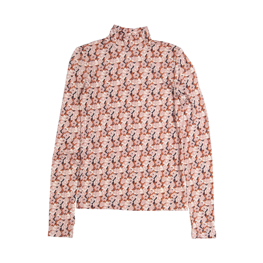 FYI Pink Floral Turtleneck