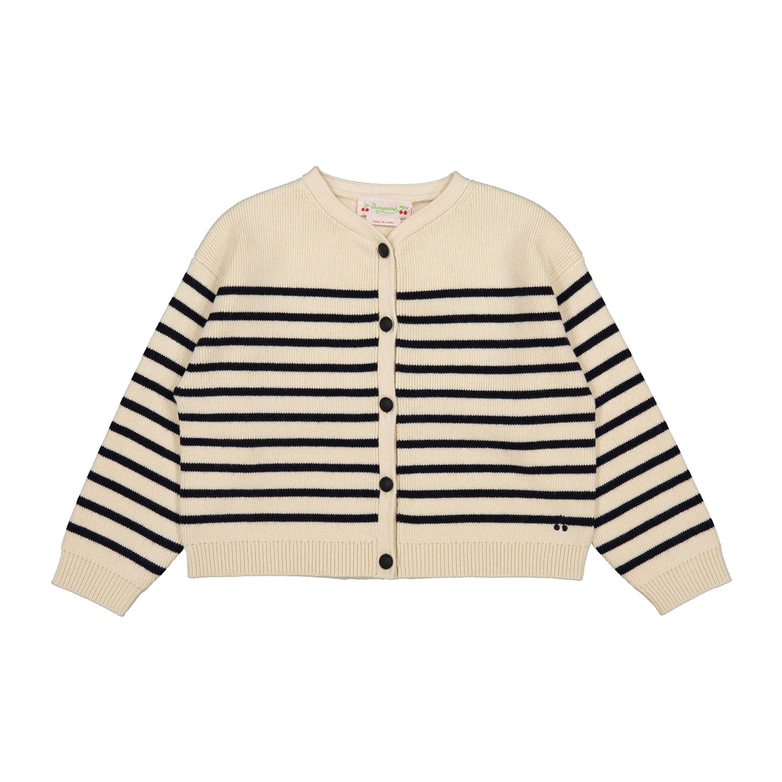 Bonpoint Marine Stripe Demy Cardigan
