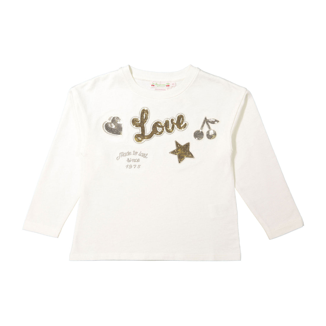 Bonpoint White Love Tee