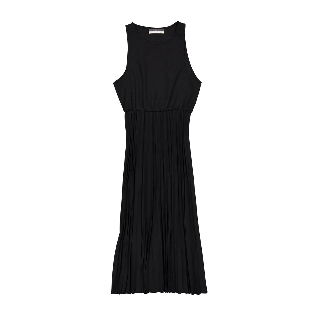 ROWE Black Accordian Pleated Slip Dress