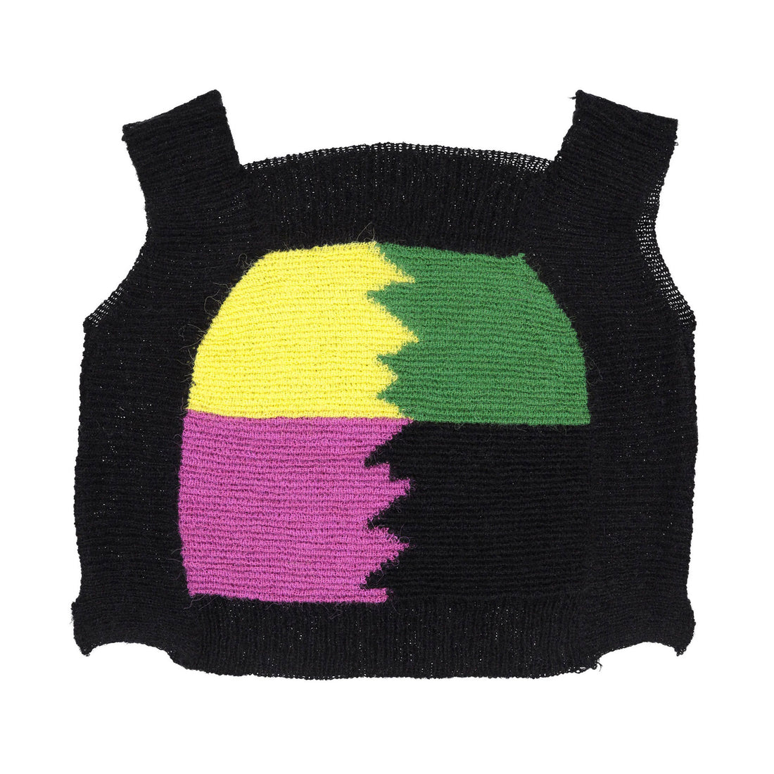ROWE Black Color Patch Slip Dress
