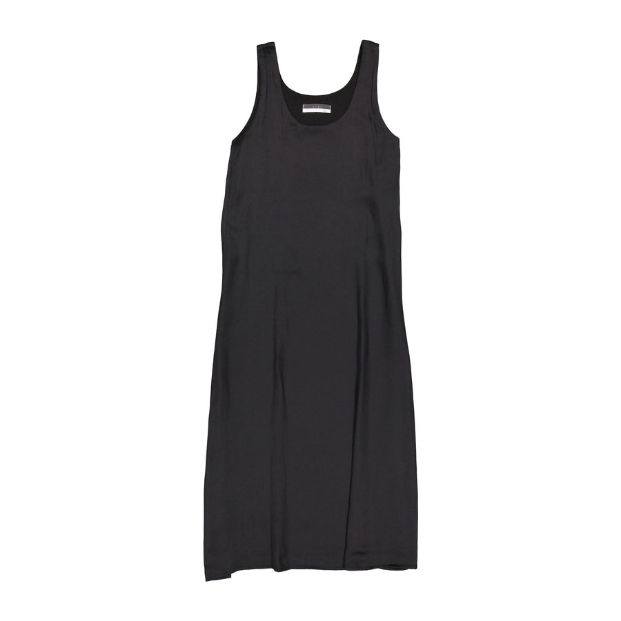 ROWE Black Color Patch Slip Dress