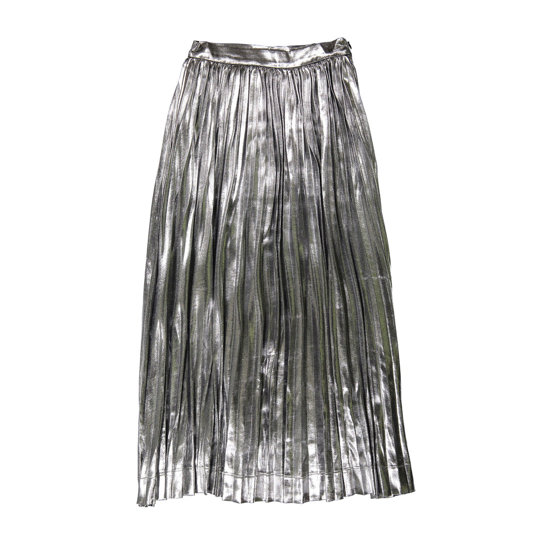 ROWE Silver Pleated Skirt