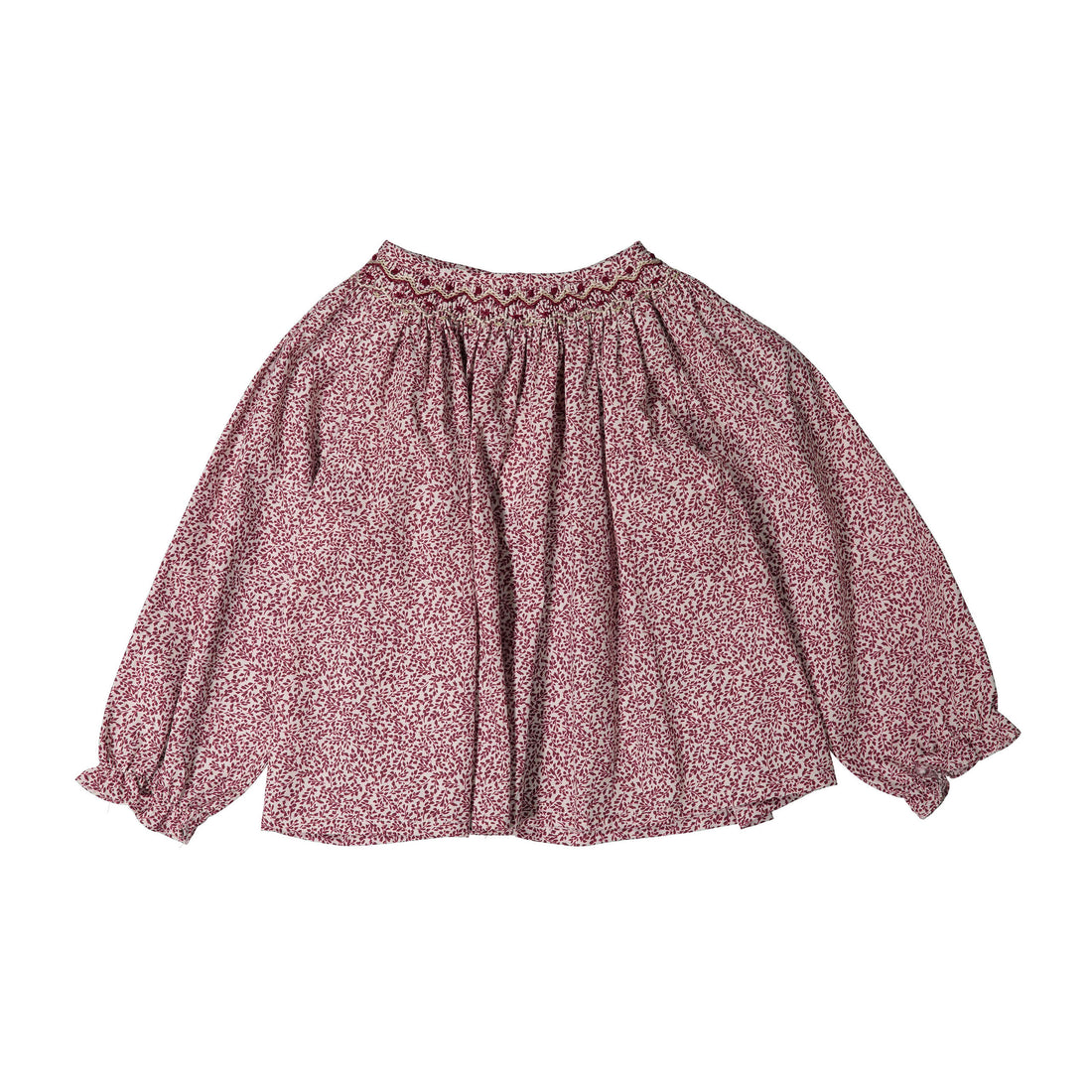 Bonpoint Ruby Floral Griotte Smockee Baby Blouse