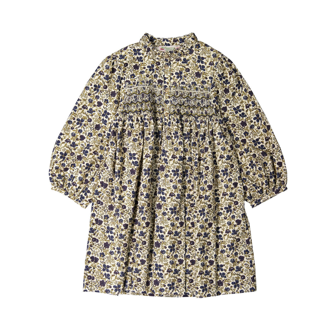 Bonpoint Beige Floral Tamsin Dress