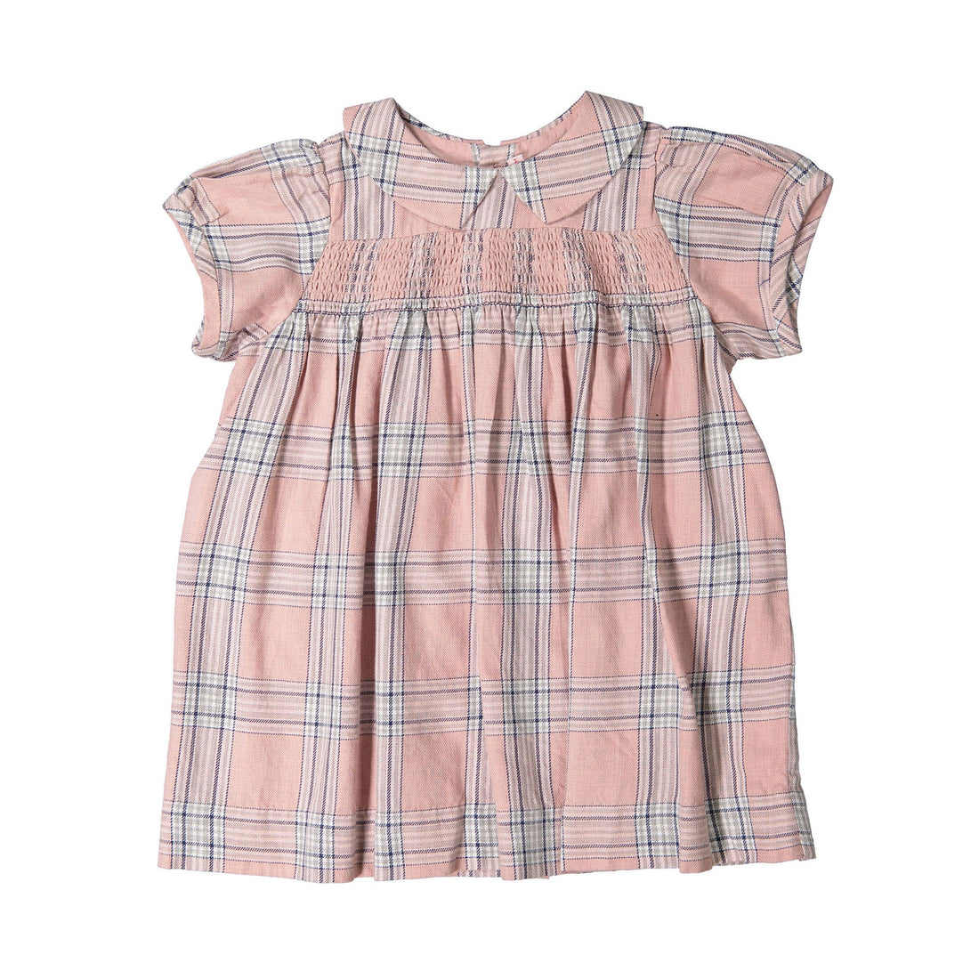 Bonpoint Rose Plaid Joyeuse Baby Dress