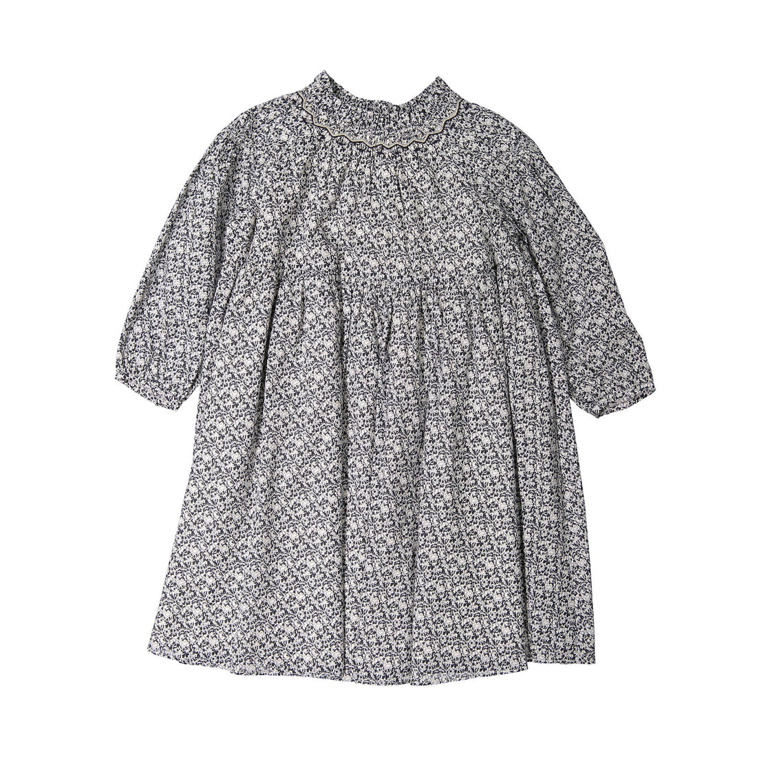 Bonpoint Marine Print Bluebell Dress