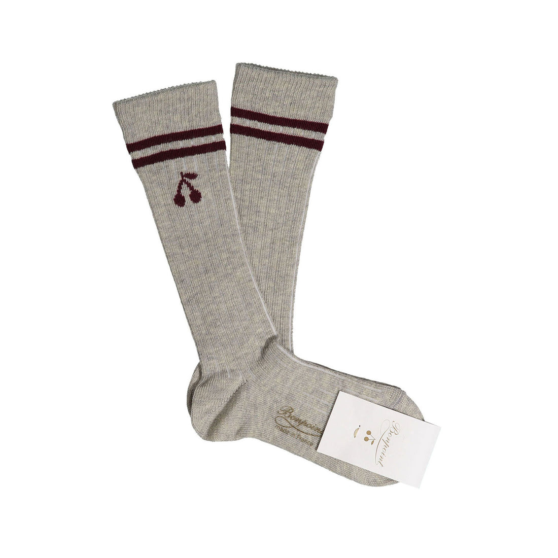 Bonpoint Raisin Stripe Knee Socks