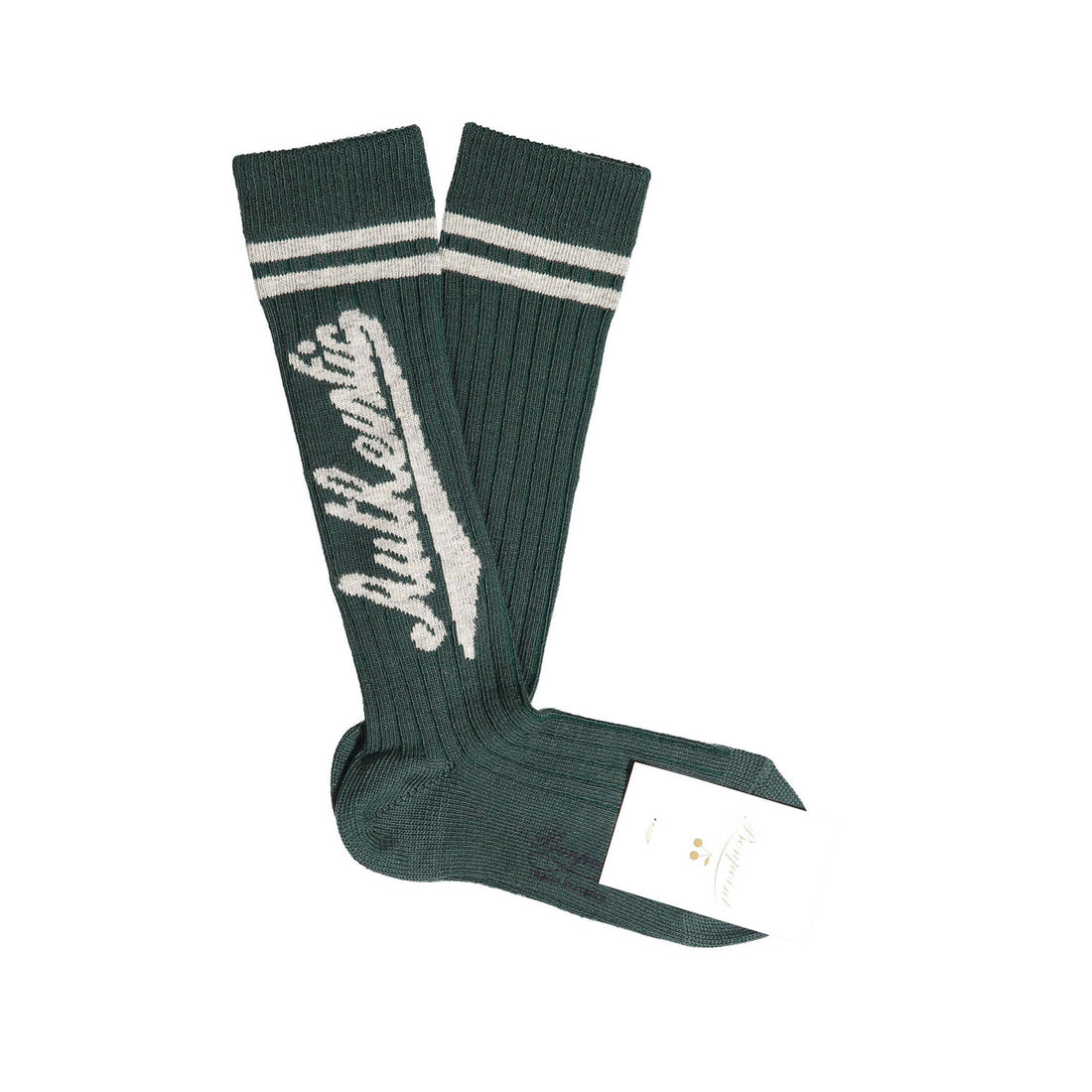 Bonpoint Green Doby Socks