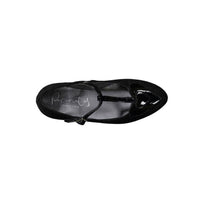 Papanatas Black Glitter Heart T-straps