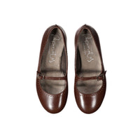 Papanatas Coffee Front Buckle Flat