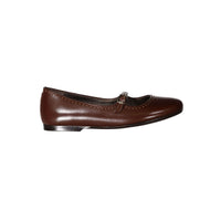 Papanatas Coffee Front Buckle Flat